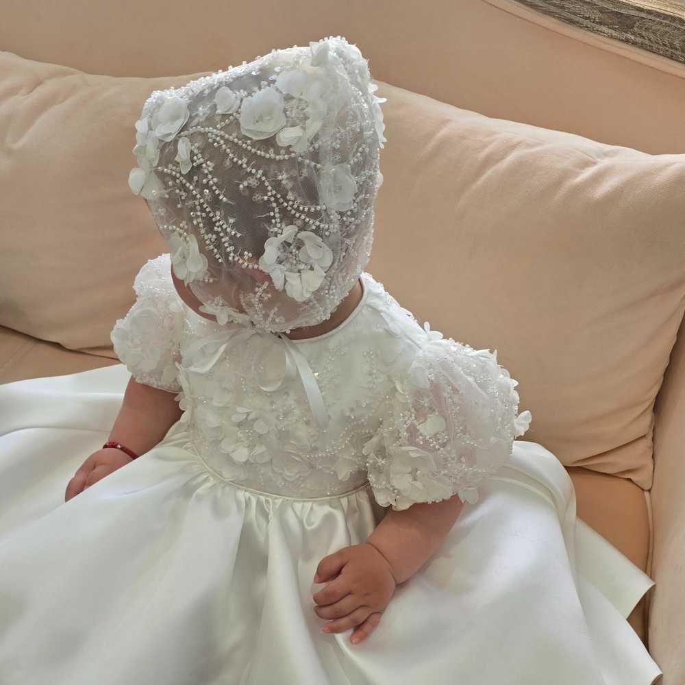 Lola 3d baptism dress ivory