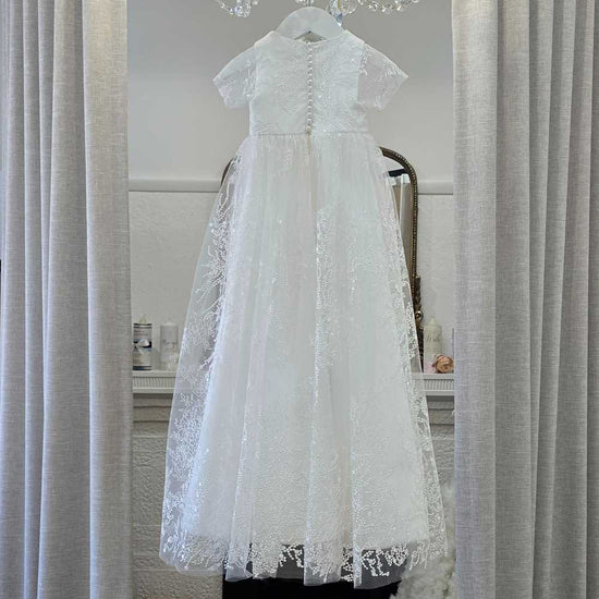 lace baptism gown for christening