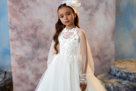 lace flower girl dress