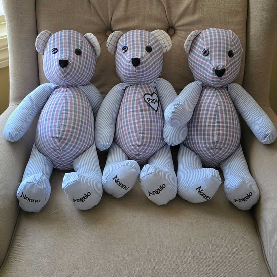 Handmade memorial teddy bear