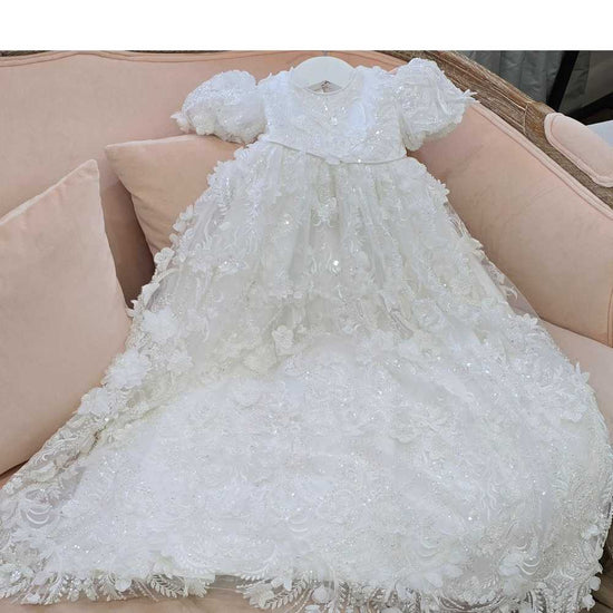 3d baptism dress for christening