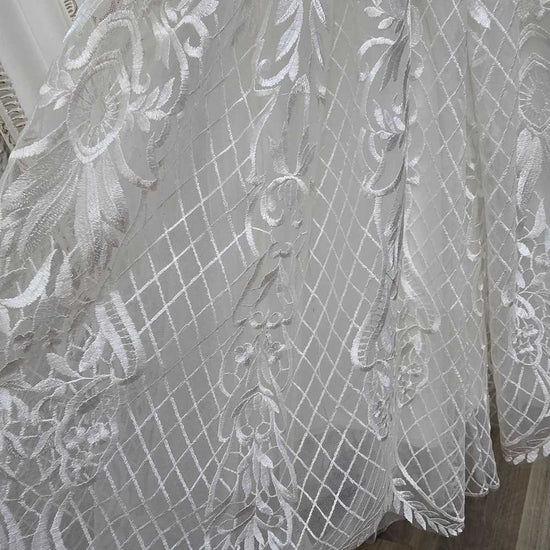 check lace for girls christening