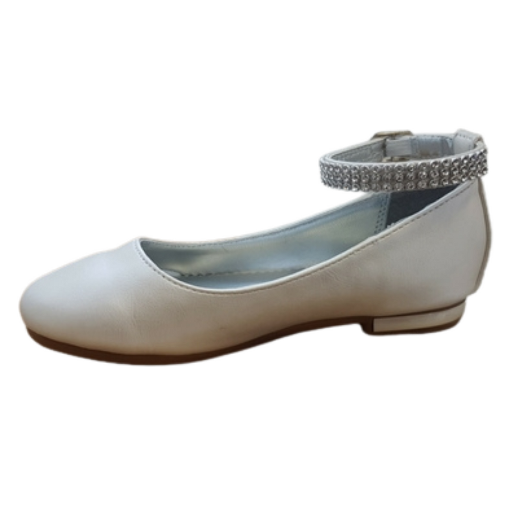 Shop Fiona Flat Diamante Strap Sandal online