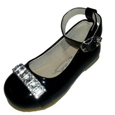 girls black leather dress shoes